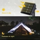 Уличная гирлянда на солнечной батарее 8 mode 12 метров 100 LED холодный белый - изображение 5