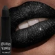 Губная помада блестящая Gliter Lipstick MLSMILE №6 черная водостойкая - изображение 2