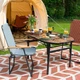 Стіл розкладний Bo-Camp Woodbine Oval 100x70 cm Black/Wood look (DAS302783) - зображення 8