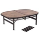Стіл розкладний Bo-Camp Melrose Oval 120x80 cm Black/Wood look (DAS302785) - зображення 2