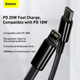 Кабель Baseus Tungsten Gold PD Type-C to Lightning 20W 2.4А 1m чорний CATLWJ-01 - изображение 7