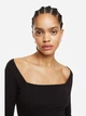 Боди-футболка женская H&M 1123802 M Черная (2000001526019) - изображение 4