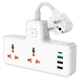 Сетевой фильтр Hoco 2 розетки 3хUSB/Type-C QC+PD AC12A White (AC12A) - изображение 4