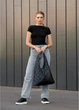 Сумка жіноча Sambag HOBO M чорна 35 х 40 х 8 см (53200702) - зображення 6