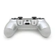 Геймпад джойстик DoubleShock Wireless PS4 Double Motor Vibration DUALSHOCK 4 Silver-White - зображення 3