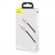 Кабель Baseus Cafule Metal USB Lightning 2.4A 1m white CALJK-A02 - изображение 2