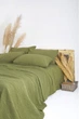 Сімейний комплект Limasso Standart Olive Варена Бавовна 2 x 160х220 см наволочки 2 х 50х70 см - зображення 1