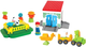 Klocki konstrukcyjne Mochtoys Pin Bricks Farma + Figurki 3 szt. 100 elementów (5907442122039) - obraz 3