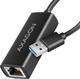 Адаптер Axagon ADE-AR RJ-45 - USB-A 3.2 Gen 1 Black (8595247907929) - зображення 1