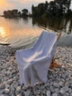 Полотенце пештемаль для сауны 150х100 см Светло-серый (П4К-turkish-polotence-002-05) - изображение 3