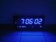Настінний електронний годинник LED Digital Clock JH 4622-3 Синє підсвічування дисплея 46х22х5 см - зображення 3