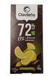 Шоколад Clavileno Limon Чорний 72% з лимоном і замінником цукру 100 г (52349) - изображение 1