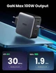 Зарядний пристрій UGREEN USB C 4-портовий адаптер для швидкого заряджання GaN 100 Вт вилка EU (CD226) - зображення 8