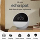 Умная колонка Amazon Echo Spot Smart alarm clock with Alexa - Glacier White (Английский/Испанский/Французский) - изображение 2