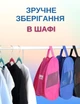 Сумка для взуття шкільна дитяча в школу складна водонепроникна рожева чохол органайзер для зберігання спортивної змінки з непромокаючої тканини - зображення 5
