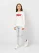 Детская футболка с длинными рукавами для девочки Levi's 3EA643-001-LW 110 см (5A) Белая (3665115021400) - изображение 3