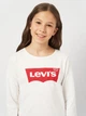 Детская футболка с длинными рукавами для девочки Levi's 3EA643-001-LW 110 см (5A) Белая (3665115021400) - изображение 4