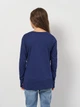 Подростковая футболка с длинным рукавом для девочки Levi's LVG L/S Batwing Tee 4EA643-B9G 134-140 см Синяя (3666643037550) - изображение 2