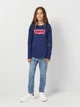 Подростковая футболка с длинным рукавом для девочки Levi's LVG L/S Batwing Tee 4EA643-B9G 134-140 см Синяя (3666643037550) - изображение 3