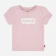 Детская футболка для девочки Levi's Lvg Batwing Tee 3EK825-AGX-LZ 92-98 см Розовая (3666643068134) - изображение 5