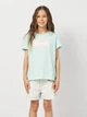 Детская футболка для девочки Levi's Lvg Batwing Tee 3EK825-BIM-LZ 98 см Мятная (3666643068035) - изображение 1