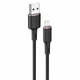 Кабель Lightning Acefast C2-02 2.4A 1.2м, зарядный кабель для iPhone, Black - изображение 1
