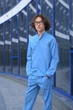 Класичний льняний костюм двійка для хлопчиків, мод ДОЕ-2481, блакитний, розмір 164-170 - изображение 2