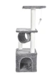Когтеточка-домик Bonro B-94 для кошек 31 х 31 х 93 см серая (21-76-42400591) - изображение 2