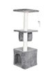 Когтеточка-домик Bonro B-94 для кошек 31 х 31 х 93 см серая (21-76-42400591) - изображение 4