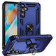 Чехол Shield для Samsung Galaxy A15 / A155 бампер противоударный с подставкой кольцом Blue - изображение 1