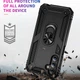 Чехол Shield для Samsung Galaxy A15 / A155 бампер противоударный с подставкой кольцом Black - изображение 5