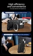 Чохол Magnetic Shield для Samsung Galaxy A15/A155 бампер протиударний з підставкою кільцем Black - зображення 3