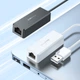 Кабель-перехiдник BOROFONE DH7 Ricco USB ethernet adapter(100 Mbps) White (6941991106200) - изображение 3