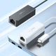 Кабель-перехiдник BOROFONE DH7 Ricco Type-C ethernet adapter(100 Mbps) White (6941991106224) - изображение 3