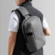 Сумка-слінг Tomtoc Navigator-T24 Sling Bag для ноутбука 14" водонепроникна сіра - зображення 2