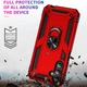 Чохол Shield для Samsung Galaxy A15/A155 бампер протиударний з підставкою кільцем Red - зображення 5