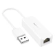 Кабель-перехiдник BOROFONE DH7 Ricco USB ethernet adapter(100 Mbps) White (6941991106200) - изображение 1