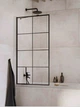 Стеклянная шторка для ванны RADAWAY Idea Black PNJ Factory 50 см стекло прозрачное 10001050-54-55 - изображение 1