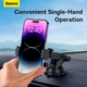 Автомобільний тримач для телефону на присосці Baseus UltraControl Pro Series Clamp-Type Car Holder Set |5.4-7.2"| Чорний - зображення 5