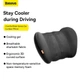 Подушка автомобільна для спини попереку Baseus ComfortRide Series Car Cooling Gel Lumbar Pillow Чорний - зображення 12