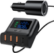 Ładowarka samochodowa Acefast B8 Digital Display Car HUB Charger Czarna (6974316281078) - obraz 1