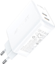 Мережевий зарядний пристрій Acefast A29 PD50W GaN (USB-C+USB-C) Dual Port Charger White - зображення 2