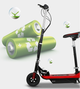 Дитячий електросамокат E-Scooter з сидінням 12-14 км/ч червоний - изображение 5