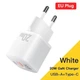 Сетевое зарядное устройство GaN 20W USB-A + USB-C Essager ES-CD33 белый - изображение 1