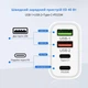 Сетевое зарядное устройство Быстрая зарядка Bodasan PD 40W USB-2 Type-C PD25W адаптер быстрой зарядки (I2040) - изображение 4
