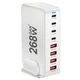Настольное зарядное устройство для USB Type-C Bodasan Хаб 8в1 268W Белый (W308) - изображение 1