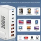 Настольное зарядное устройство для USB Type-C Bodasan Хаб 8в1 268W Белый (W308) - изображение 4