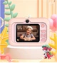 Дитячий цифровий фотоапарат TOY G Q6 Діно Рожевий 2 камери 48MP - зображення 4