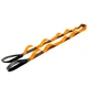 Лента стропа с петлями для растяжки Stretch Strap Zelart FI-6666 10 петель серый-оранжевый - изображение 1