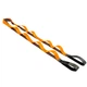 Лента стропа с петлями для растяжки Stretch Strap Zelart FI-6666 10 петель серый-оранжевый - изображение 3